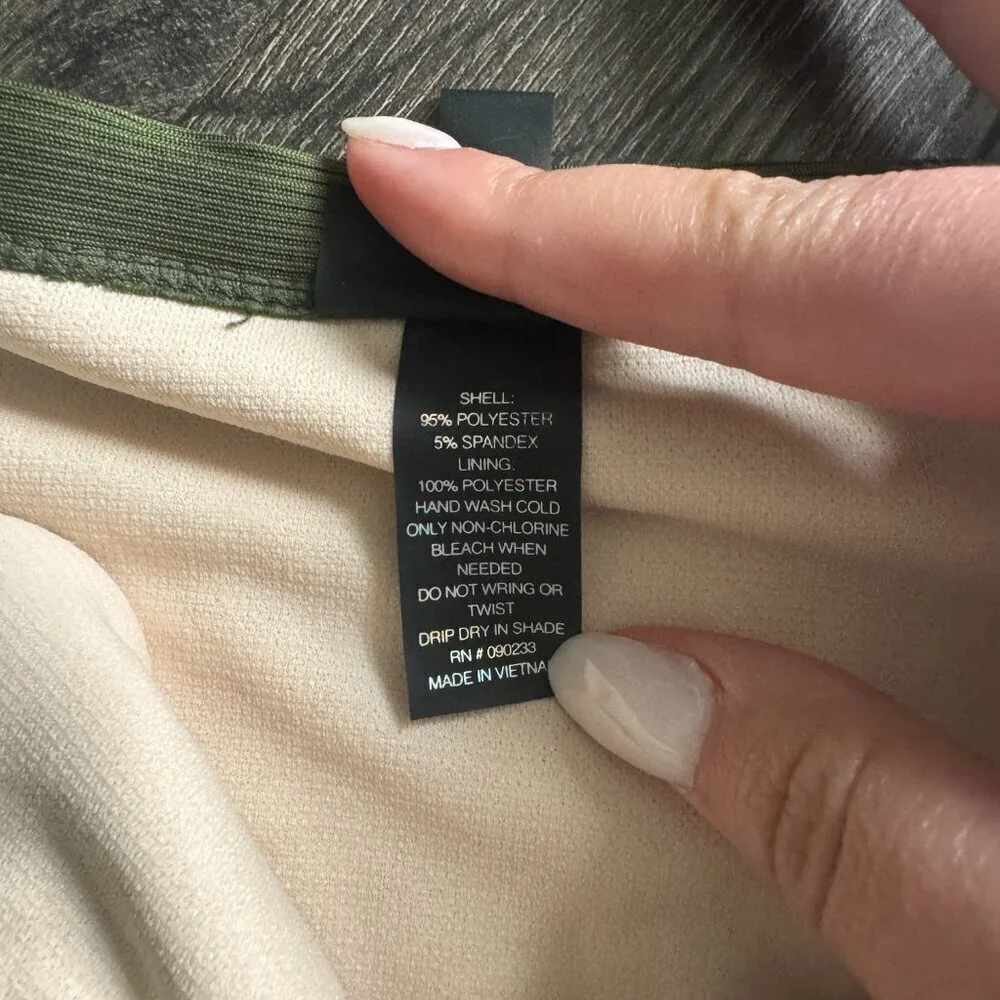LA Hearts | Pacsun Army Green Ribbed Bikini Bottom Size L
